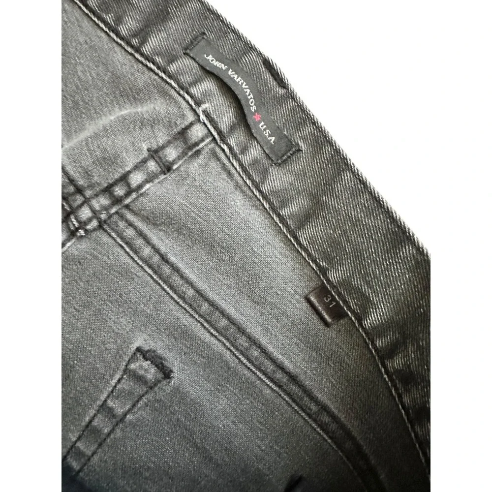 Grunge Gray John Varvatos Bowery Jeans 31 Slim Straight Denim